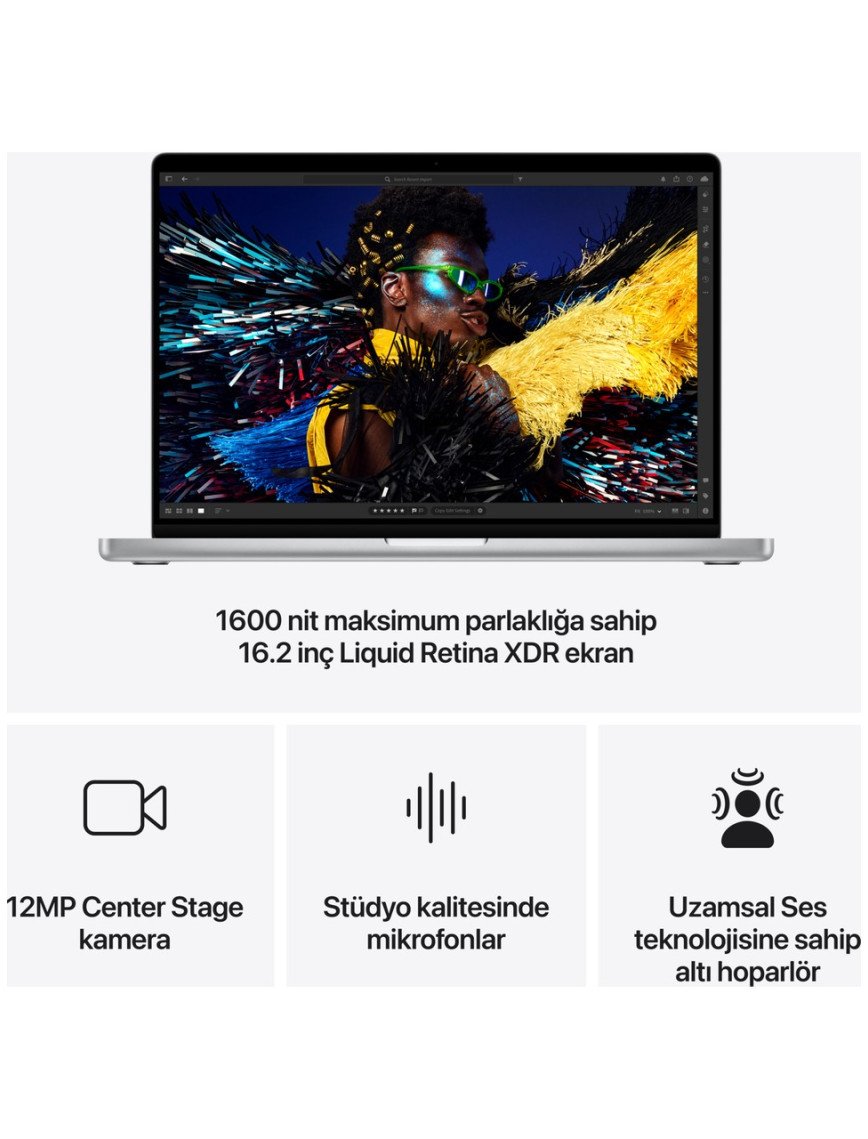 Apple MacBook Pro M4 Max 36GB 1TB SSD macOS 16" Taşınabilir Bilgisayar Uzay Siyahı MX303TU/A