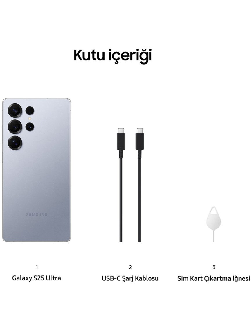 Samsung Galaxy S25 Ultra 512 GB 12 GB Ram (Samsung Türkiye Garantili) Mavi Titanyum