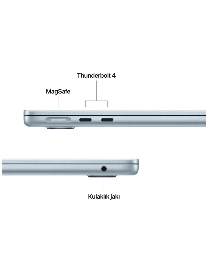 Apple MacBook Air M4 16GB 512GB SSD macOS 13" Taşınabilir Bilgisayar Gök Mavisi MC6U4TU/A